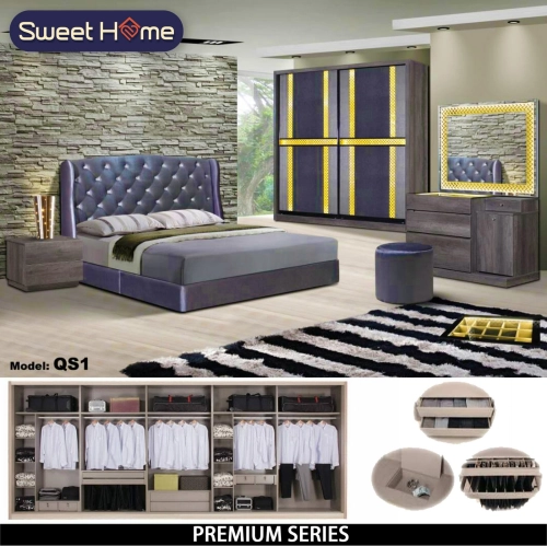 Premium Q1 5ft/6ft/8ft Bedroom Set