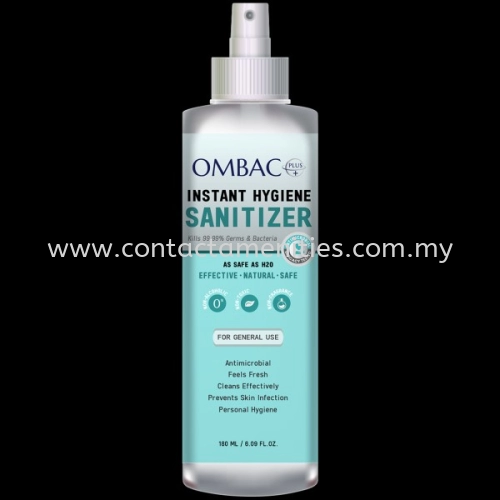 Ombac Plus Instant Hygiene Sanitizer (180ml)