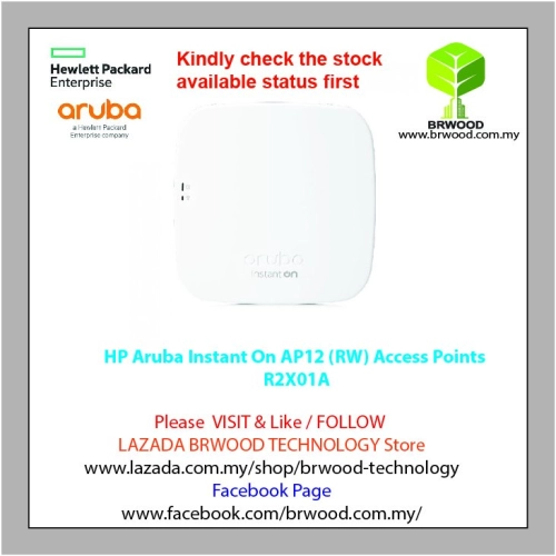 HP Aruba R2X01A: Aruba Instant On AP12 (RW) Access Points  