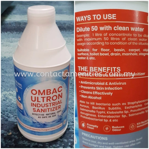 Ombac plus Ultron Industrial Sanitiser (1L)