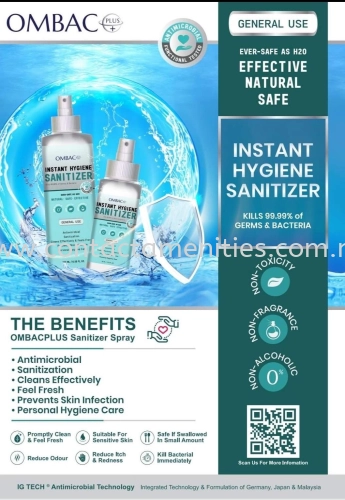 Instant Hygiene Sanitizer (Body & Face use) 