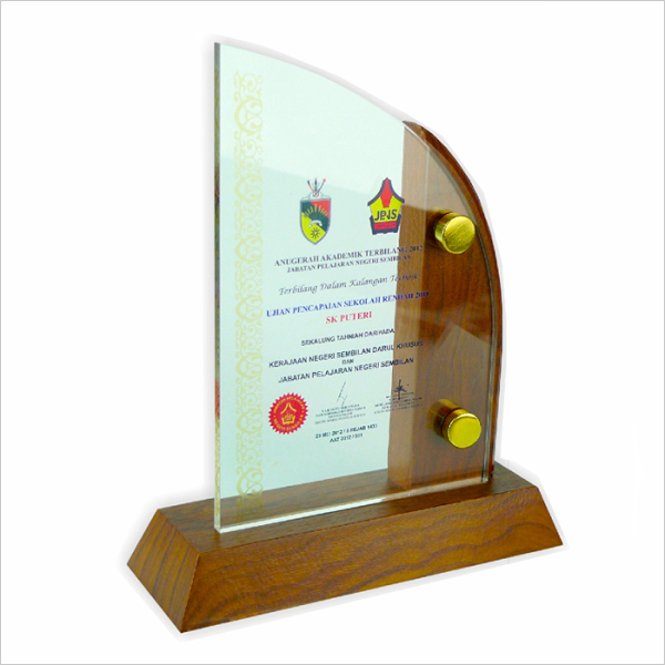 3006 Exclusive Crystal Plaque Wooden Plaque Plaque Series Trophy Selangor, Malaysia, Kuala Lumpur (KL) Supplier, Suppliers, Supply, Supplies | Gift Tree Enterprise