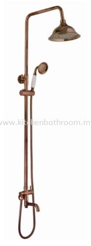 RAIN SHOWER POST 3 WAY - ROSE GOLD