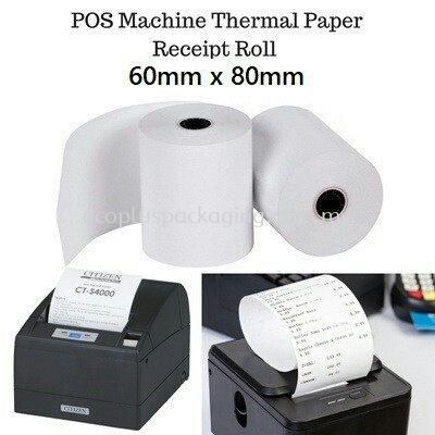 Thermal Paper Roll for POS System Thermal Paper Roll Receipt Roll Selangor, Malaysia, Kuala Lumpur (KL), Shah Alam Supplier, Suppliers, Supply, Supplies | Eco Plus Packaging