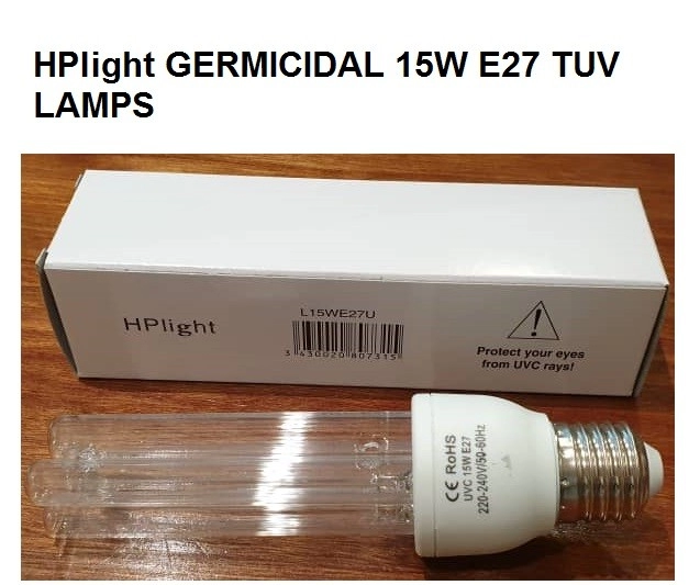 HPlite PLCE 15W E27 GERMICIDAL LAMP TUV DISINFECTION LAMP