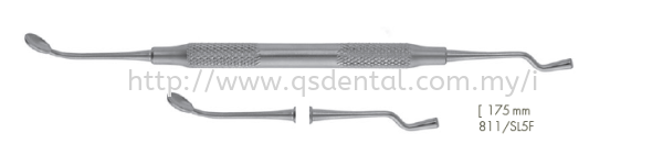 811/SL5F 175mm Plugger / Spoon Compactor  Bone Scraper Implantology Otto Leibinger GmbH Selangor, Malaysia, Kuala Lumpur (KL), Banting Supplier, Suppliers, Supply, Supplies | QS Dental Supply Sdn Bhd