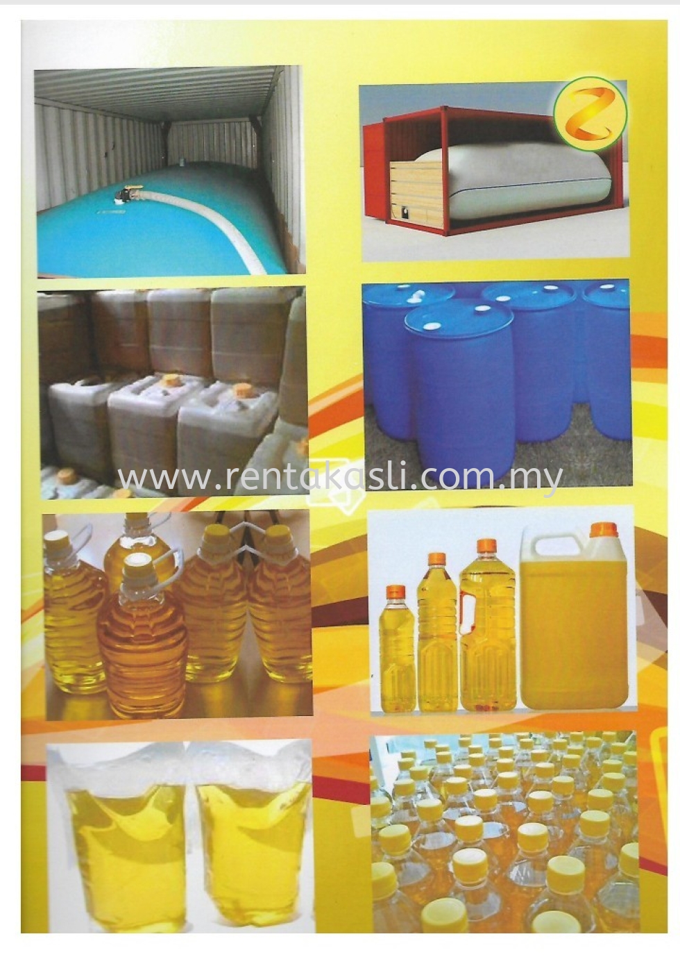  Various types of packaging for palm oil cooking oil