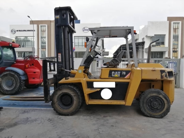 Caterpillar DP70 (YOM 2014) Forklift  Used Machine For Sales Malaysia, Selangor, Kuala Lumpur (KL), Penang, Johor  Supplier, Rental, Sewa, Sales | Greenman Telehandler Sdn Bhd