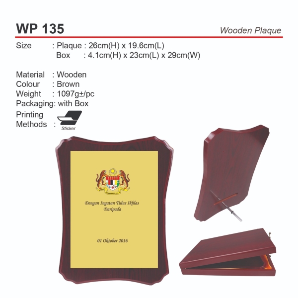 WP 135 Medal & Trophy Premium Gift Johor Bahru (JB), Malaysia, Kuala Lumpur (KL), Selangor, Singapore Supplier, Suppliers, Supply, Supplies | M Sport Apparel