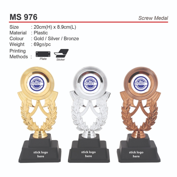 MS 976 Medal & Trophy Premium Gift Johor Bahru (JB), Malaysia, Kuala Lumpur (KL), Selangor, Singapore Supplier, Suppliers, Supply, Supplies | M Sport Apparel