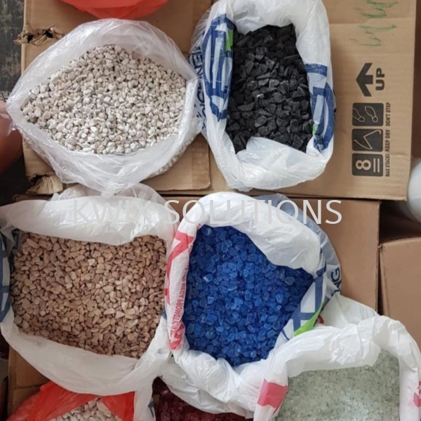 Bags of Chips Glass Chips Terrazzo Material Glass Chips by Kwix Singapore Manufacturer, Supplier, Supply, Supplies | KWIX SOLUTIONS PTE LTD