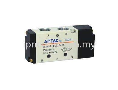 AIRTAC 4A200 SERIES  AIR VALVE (5/2 WAY, 5/3 WAY) CONTROL COMPONENTS AIRTAC Malaysia, Perak Supplier, Suppliers, Supply, Supplies | I Pneulic Industries Supply Sdn Bhd