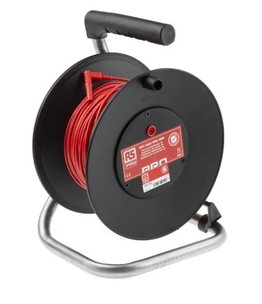 125-3745 - RS PRO Red Test Lead Extension Reel, 50m Cable Length