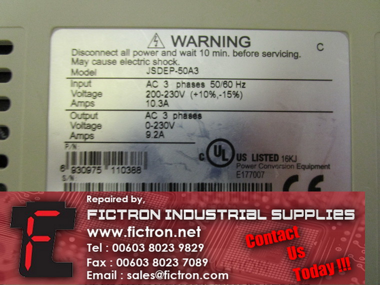 JSDEP-50A3 JSDEP50A3 TECO ELECTRIC AC Servo Drive Supply Repair Malaysia Singapore Indonesia USA Thailand (5)