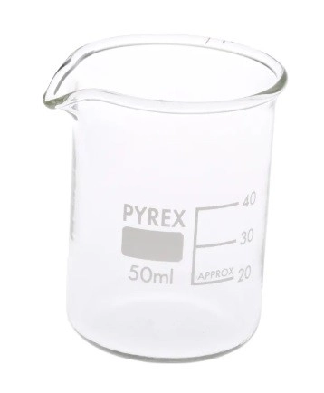 461-1086 - RS PRO Borosilicate Glass 50mL Beaker