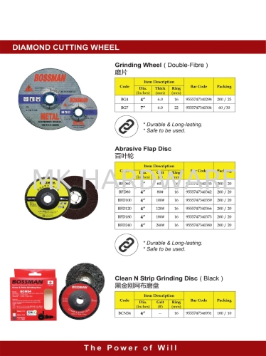 CUTTING DISC / GRINDING DISC / DIAMOND BLADE