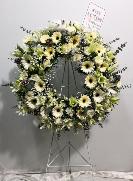 Wreath (FA-217) Wreaths Funeral Arrangement Kuala Lumpur (KL), Selangor, Malaysia Supplier, Suppliers, Supply, Supplies | Shirley Florist