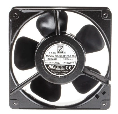 619-6804 - RS PRO Axial Fan, 120 x 120 x 38mm, 110cfm, 15W, 230 V ac