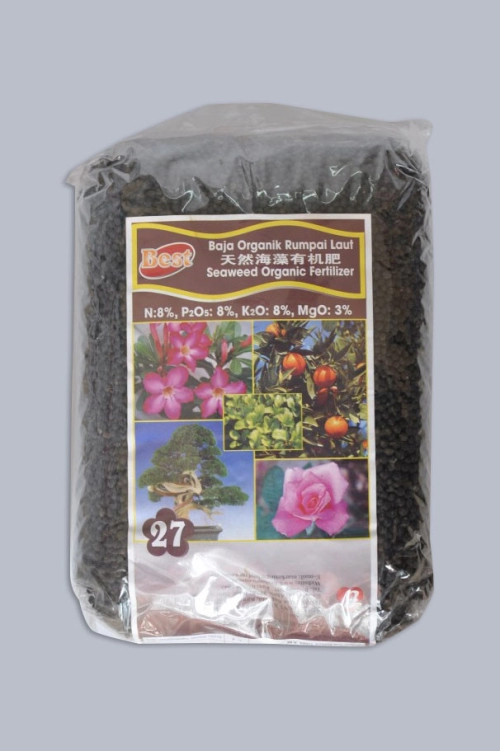 Seaweed Organic Fertilizer 27 天然海藻有机肥 (400g/3kg)