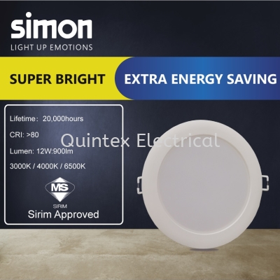 SIMON Valor LED Downlight 12 Watt (4inches)