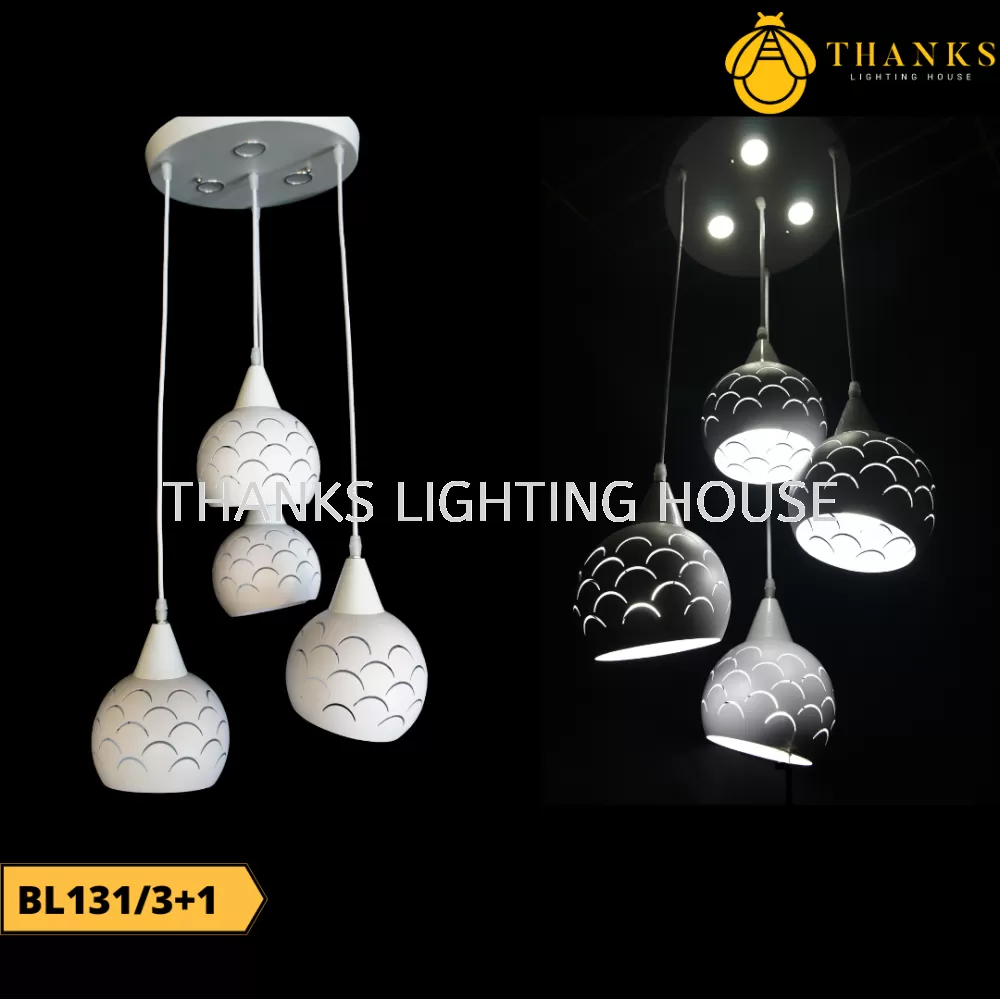 BL131/3+1 - 4 Heads Pendant Light