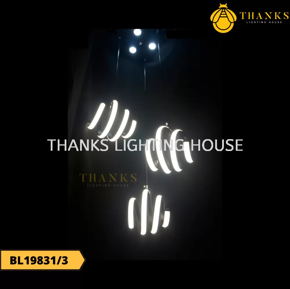 BL19831/3 LED 3 Heads Pendant Light