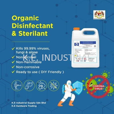 Organic Disinfectant & Sterilant Surface Sanitizer 