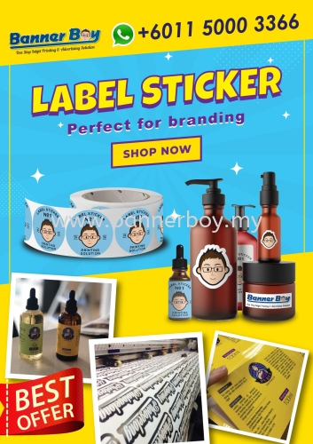 Product Label Sticker