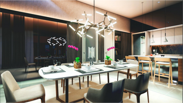 Dining Area Alam Impian "ALTHEA" Show House Interior Design Selangor, Balakong, Kuala Lumpur (KL) Contractor | Complex Creative Sdn Bhd