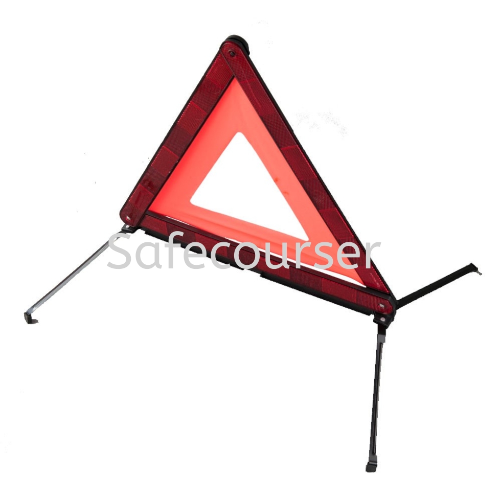 Emergency Traffic Car Warning Triangle For Roadway Safety Traffic Signs With Led Flashing Light