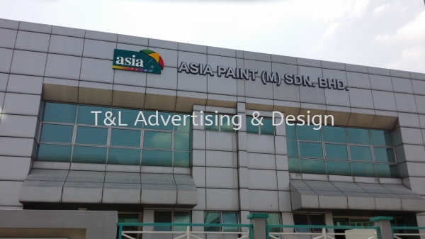 Asia Paint Stainless Steel Box Up Hairline Stainless Steel Box Up Johor Bahru (JB), Malaysia, Skudai Supplier, Supply, Design, Install | T & L Advertising & Design