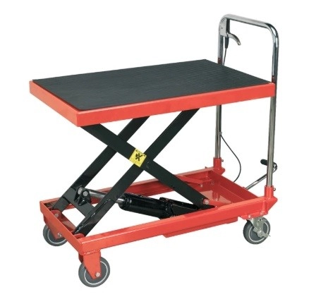 851-7537 - RS PRO Flatbed Steel Platform Trolley, 820 x 520 x 770mm, 300kg Load