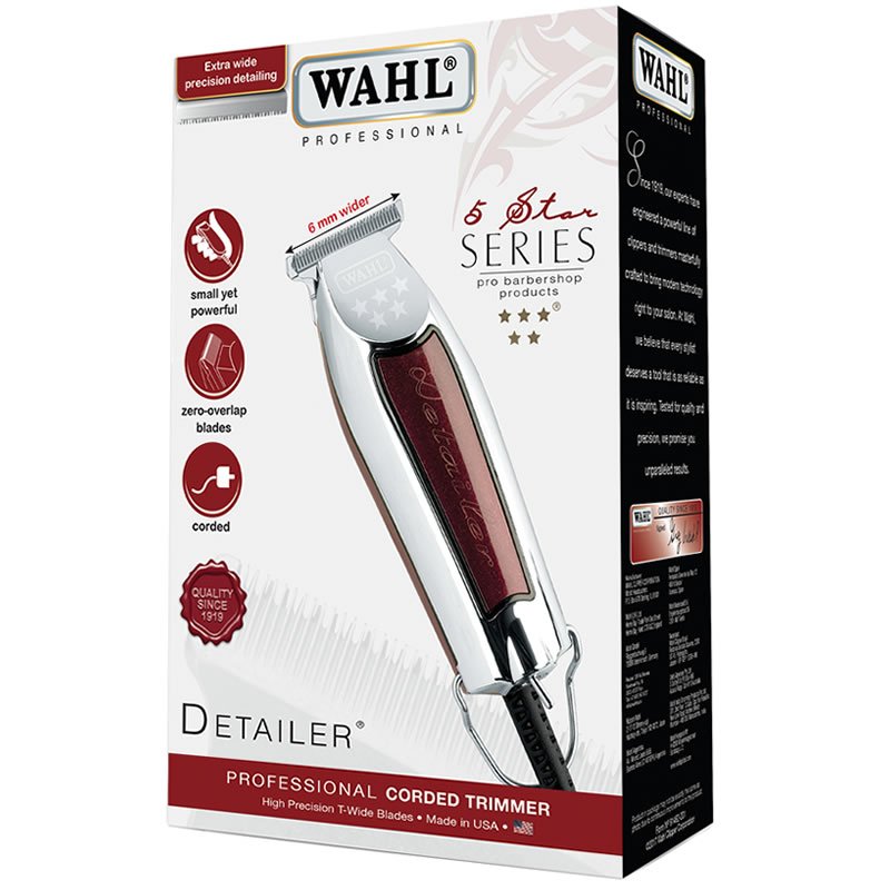 wahl detailer trimmer with extra wide t blade
