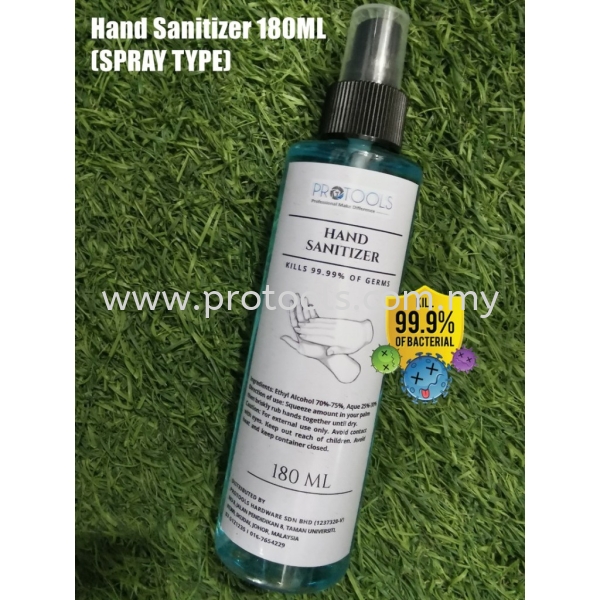 Sanitizer 180ml SANITIZER COVID-19 Johor Bahru (JB), Malaysia, Senai Supplier, Suppliers, Supply, Supplies | Protools Hardware Sdn Bhd