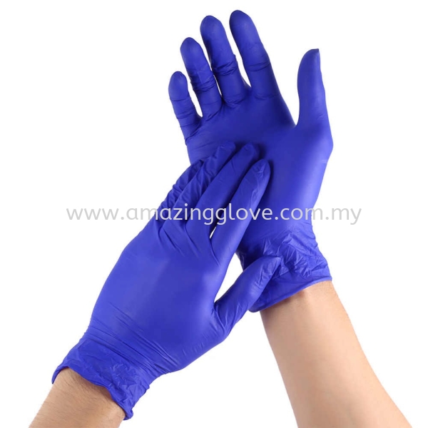 Blue Color Disposable Latex Gloves Latex Gloves Malaysia, Perak Supplier, Suppliers, Supply, Supplies | Amazing Glove Sdn Bhd