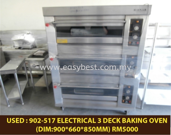 USED : 902-517 ELECTRICAL 3 DECK BAKING OVEN Used-Kitchen Equipments Seri Kembangan, Selangor, Kuala Lumpur (KL), Batu Caves, Malaysia Supplier, Supplies, Manufacturer, Design, Renovation | Easy Best Marketing Sdn Bhd