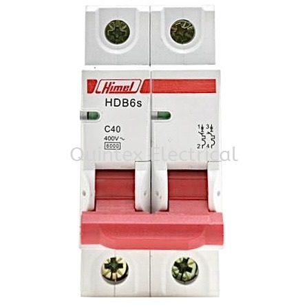 HIMEL HDB6s 2P MCB (Miniature Circuit Breaker) HIMEL MCB Selangor, Malaysia, Kuala Lumpur (KL), Shah Alam Supplier, Suppliers, Supply, Supplies | Quintex Electrical Engineering & Trading