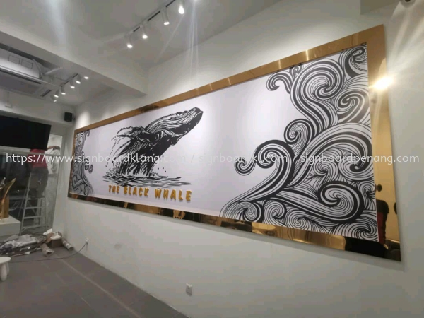 the black whale inkjet wallpaper in Petaling jaya SS2 Percetakan Kertas Dinding Jet Ink Klang, Malaysia Supplier, Supply, Manufacturer | Great Sign Advertising (M) Sdn Bhd