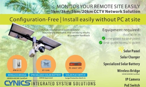 Cynics Solar Integrated CCTV System Solutions