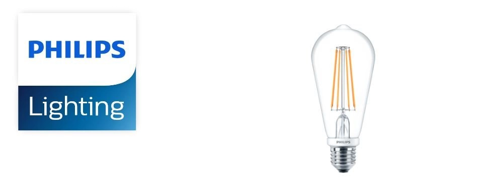 PHILIPS LED CLASSIC BULB (NON-DIMMABLE) 6-70W/806lm ST64 2700K WARM WHITE