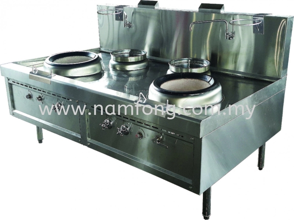 Chinese 2 Ring Air Blast C/W 2 Rear Pot Chinese Air Blast Kwali Range Gas & Electrical Cooking Equipment Malaysia, Kuala Lumpur (KL), Selangor Manufacturer, Supplier, Supply, Supplies | NAM FONG STAINLESS STEEL ENGINEERING SDN BHD