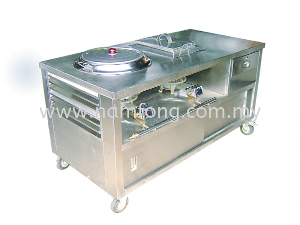 Chee Cheong Fan Counter C/W Burner, Ho Fun Pot&Young Tau Fu Tank Stainless Steel Stall Stainless Steel Fabrication Malaysia, Kuala Lumpur (KL), Selangor Manufacturer, Supplier, Supply, Supplies | NAM FONG STAINLESS STEEL ENGINEERING SDN BHD