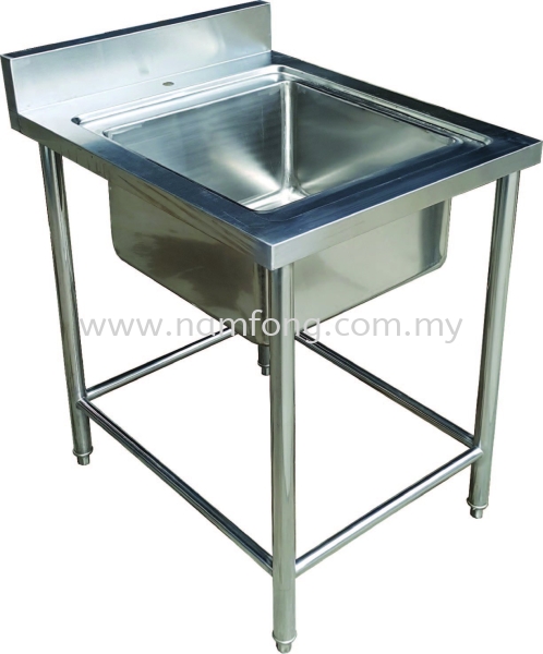 Single Bowl Sink Table Stainless Steel Sink Stainless Steel Fabrication Malaysia, Kuala Lumpur (KL), Selangor Manufacturer, Supplier, Supply, Supplies | NAM FONG STAINLESS STEEL ENGINEERING SDN BHD