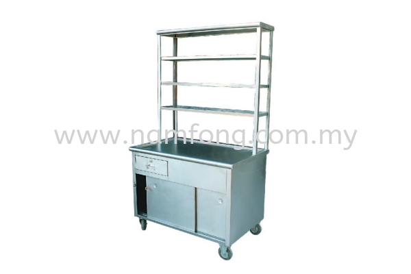 Tea Counter Stall 3 Tier Stainless Steel Tea Counter Stainless Steel Fabrication Malaysia, Kuala Lumpur (KL), Selangor Manufacturer, Supplier, Supply, Supplies | NAM FONG STAINLESS STEEL ENGINEERING SDN BHD