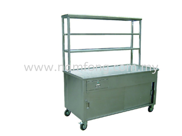 Tea Counter Stall 2 Tier Stainless Steel Tea Counter Stainless Steel Fabrication Malaysia, Kuala Lumpur (KL), Selangor Manufacturer, Supplier, Supply, Supplies | NAM FONG STAINLESS STEEL ENGINEERING SDN BHD