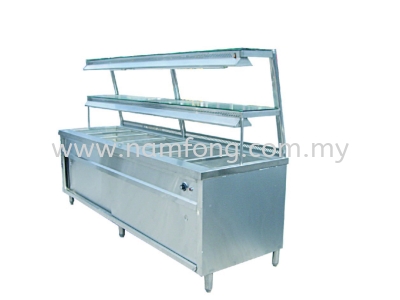 Bain Marie C/W 2 Tier Spc Glass Shelf