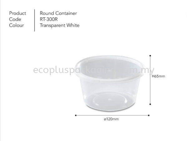 16oz Round Container with Lid Round Container  PP Container Selangor, Malaysia, Kuala Lumpur (KL), Shah Alam Supplier, Suppliers, Supply, Supplies | Eco Plus Packaging