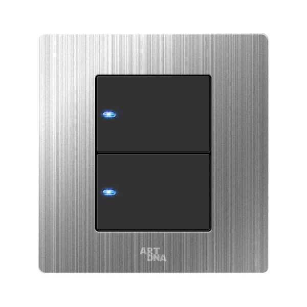 2 Gang Switch with LED Indicator A69 Luxury Series Johor Bahru (JB), Malaysia, Selangor, Kuala Lumpur (KL) Supplier, Suppliers, Supply, Supplies | Art Dna (M) Sdn Bhd