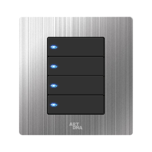 4 Gang Switch with LED Indicator A69 Luxury Series Johor Bahru (JB), Malaysia, Selangor, Kuala Lumpur (KL) Supplier, Suppliers, Supply, Supplies | Art Dna (M) Sdn Bhd