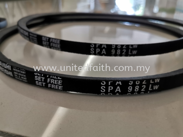 MITSUBOSHI V-BELT SPA 982 LW Mitsuboshi Belting Selangor, Malaysia, Kuala Lumpur (KL), Singapore, Puchong, Petaling Jaya (PJ), Pandan Jaya Supplier, Suppliers, Supply, Supplies | United Faith Sdn Bhd